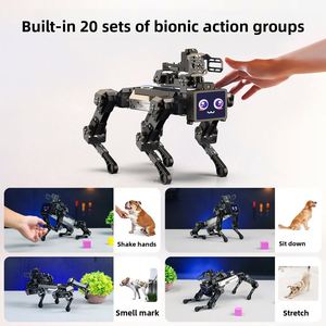 หุ่นยนต์สี่ขา Raspberry Pi 5 พร้อมระบบ AI Vision รุ่นใหญ่ แขนหุ่นยนต์พร้อมระบบจดจำเสียงอัจฉริยะ CM5 - Product Image 3