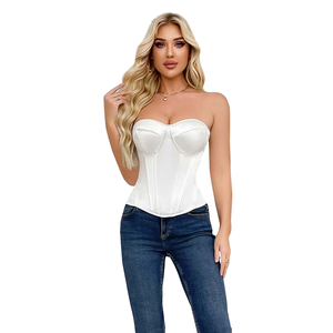 Soutien-gorge <span class=keywords><strong>sexy</strong></span> respirant très populaire, robes de bal, robes de mariée, corsets noirs et blancs pour la confection de robes - Product Image 4