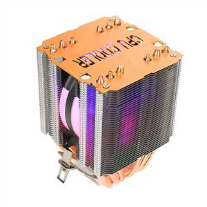 6 nhiệt ống dẫn chiếu sáng yên tĩnh 6 nhiệt ống 1700 làm mát bằng không khí 1155 kiểm soát nhiệt độ 1150 câm CPU Fan bóng mang PC - Product Image 3