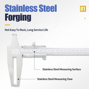 9-300mm ponta de faca dentro do sulco Vernier <span class=keywords><strong>Caliper</strong></span> com garra dupla profissional Inner Vernier Calipers Caliber - Product Image 1