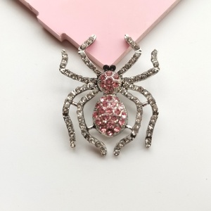 Breloques DIY vintage en alliage araignée entièrement serties de strass, à dos plat, pour accessoires de voiture, coques de téléphone, <span class=keywords><strong>Crocs</strong></span>, pinces à cheveux, vente en gros - Product Image 4