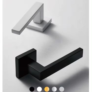 Manija <span class=keywords><strong>de</strong></span> Puerta Interior Moderna <span class=keywords><strong>de</strong></span> Aleación <span class=keywords><strong>de</strong></span> Zinc y Aluminio para Dormitorio, Palanca <span class=keywords><strong>de</strong></span> Lujo en Negro Mate, Herrajes para Habitaciones, Venta al por Mayor - Product Image 1