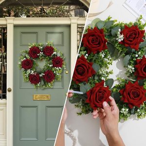 Roses bordeaux artificielles en gros, fleurs en velours à longue tige, fausses roses pour la Saint-Valentin, les mariages et les bouquets de <span class=keywords><strong>mariée</strong></span> - Product Image 6