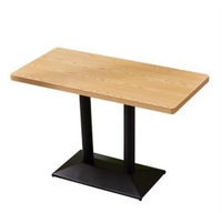 Ensemble table à manger et chaises en bois massif pour restaurants Chaises Windsor polyvalentes pour café, thé, boutique de desserts