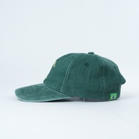 Yukaihe Aanpasbare Groene 6-Panel Unstructured Gewassen Katoenen Pet met Verstelbaar Sportief Geborduurd Logo voor Volwassenen