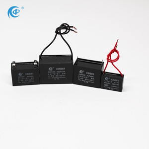 Condensador de ventilador <span class=keywords><strong>Cbb61</strong></span> 2uf <span class=keywords><strong>450vac</strong></span>, <span class=keywords><strong>5uf</strong></span>, condensador de carrera de Motor de CA, película de polipropileno con agujero pasante - Product Image 3