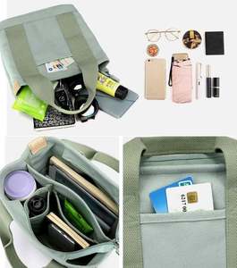 Bolso Tote Pequeño de Calidad Superior para Mujer - Bolso Bandolera con Cierre y Múltiples Compartimentos con Correa Ajustable - Product Image 6