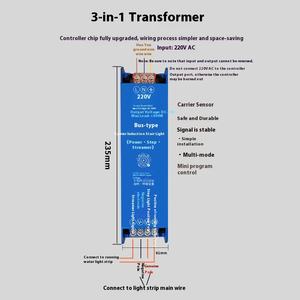 גוף אלומיניום הוביל מחרוזות אור שלב פנס עבור שליטה גוף האדם חישה התקנה קלה התקנה שחורה pcb 8 מ "מ רוחב הבית - Product Image 4