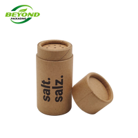 Vente en gros de contenants en carton biodégradables Tube de papier kraft d'emballage de poudre avec tamis à papier