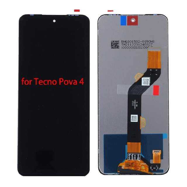 Mobile Phone Screen 6.82 for Tecno Pova 4 LG7 for Infinix Touchscreen LCD Display Phone Replacement Repair