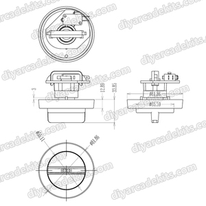 Giải trí Arcade Quà Tặng gacha Máy phụ kiện chất lượng cao Mini capslue Cà Phê Máy bán hàng tự động 81mm núm phụ tùng thay thế - Product Image 2
