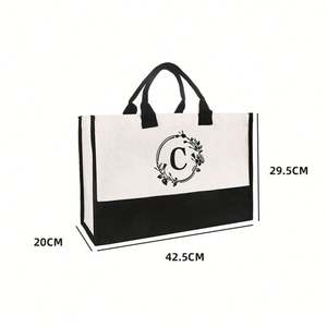 Bolsa de Lona con Diseño Personalizado, Bolsa de Regalo Monogramada, Regalo de Boda para Mujer - Product Image 6
