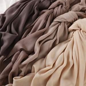 Hiyab Modal Premium de Alta Calidad 70*175CM Ligero, con Efecto Arrugado, Color Liso, Casual, Pañuelo para la Cabeza, Chal, Venta al por Mayor, Tradicional para Mujer - Product Image 5