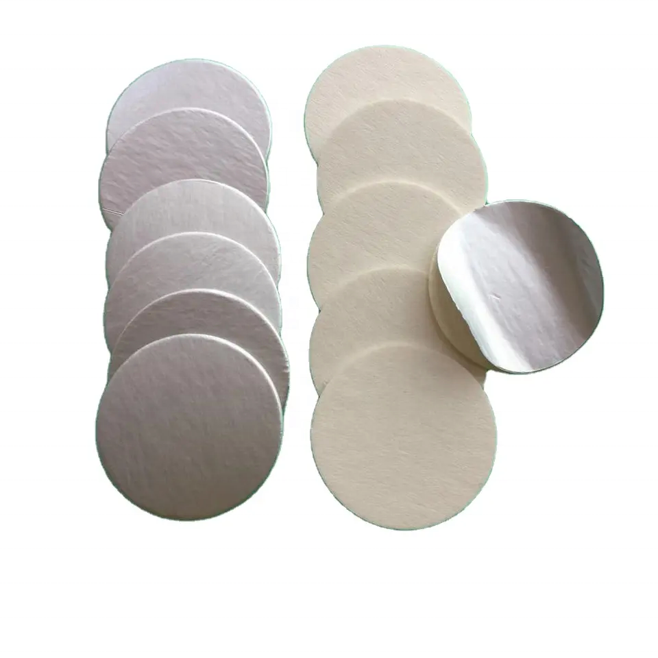 Two-Piece Bottle Cap Die Cut Aluminum Foil Sealing Lids for Glass PET Paper PP PVC PS as Cans & Cosmetics 28mm Size