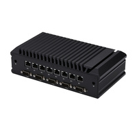 Mini PC industriel embarqué K1055GEX Intel Core I5 10210U Quad Core 8x 2.5G LAN SSD+HDD Stockage DDR4 RAM Linux pour maison intelligente