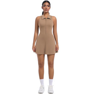 Hoch tailliertes Sport kleid für Damen mit Reiß verschluss zum Abnehmen - Product Image 5