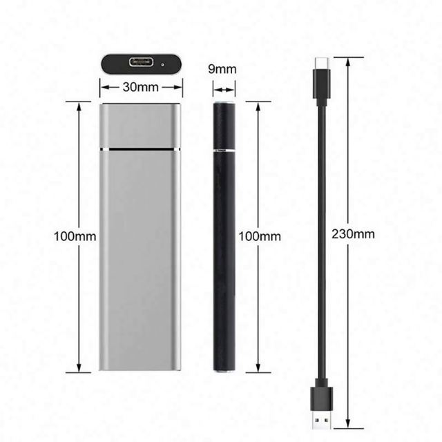 External SSD 1TB Portable SSD 250GB Hard Drive 500GB HDD External HDD 2.5" Portable External Hard Disk