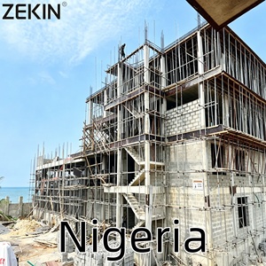 Zekin Nigeria Project Engineering Double Tempered Glass Front Entry Door Aluminum <b>Window</b> Hurricane Impact Proof Other <b>Windows</b> - Product Image 1