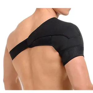 Warmte Therapie Schouder Brace Professionele Verstelbare Ademend Neopreen Waterdichte Aangepaste Logo Unisex Kleurrijke