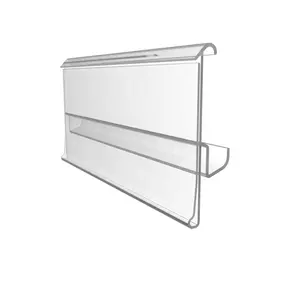 shelves Rear height 30mm clip on shelf for Supermarket retail Plastic Price Label Holders height 39mm