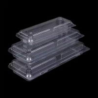 Boîte à clapet rectangulaire transparente en PET de qualité alimentaire pour micro-herbes, emballage inviolable pour herbes aromatiques, personnalisable et très demandée