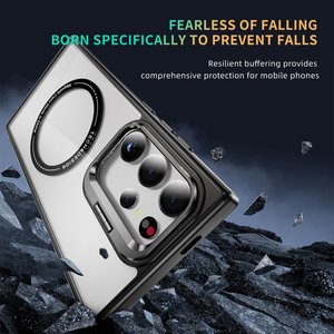 Đối Với Samsung S24 Chống Sốc Sắt Từ Xe Núi Gấp Khung Vô Hình Đứng Điện Thoại Trường Hợp Đối Với Samsung S23 Trường Hợp - Product Image 5