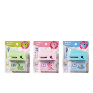 Mini Dinosaur Stapler Set 12 No. ABS916PE Half <b>Staple</b> Design For Office School Use - Product Image 5