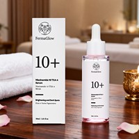 Sérum Éclaircissant Visage à la Niacinamide Fermentée et à l'Acide Tranexamique, Réparateur Anti-Taches Brunes, Unifiant le Teint