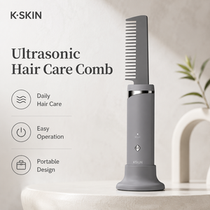 Peine ultrasónico para el cuidado del cabello K-SKIN, masajeador de cuero cabelludo con atomización sónica, mejora la absorción de la esencia, repara el cabello encrespado, 2 modos - Product Image 2