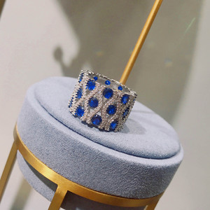 Anillo <span class=keywords><strong>de</strong></span> Circonita <span class=keywords><strong>y</strong></span> Zafiro Colorido <span class=keywords><strong>de</strong></span> Estilo Retro Europeo <span class=keywords><strong>y</strong></span> Americano, Moderno, para Boda, Anillo Brillante para Mujer, Regalo <span class=keywords><strong>de</strong></span> Aniversario - Product Image 2