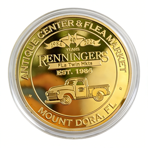 Medallón Estampado Personalizado Chapado en Oro, Monedas Conmemorativas Chapadas en Plata con Caja para Monedas, Sin Stock - Product Image 3