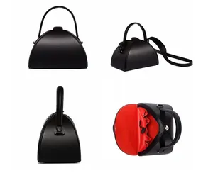 Nouvelle Tendance 2025 : Sac à Main Rétro Géométrique Demi-Cercle pour Femme avec Bretelles et Doublure en Polyester – Sac Bandoulière Messager - Product Image 3