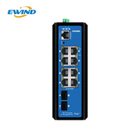Switch PoE Industri 8-Port POE + 2 Port Fiber SFP Layer2+ Full Gigabit Managed DIN-rail Mendukung Redundansi STP/RSTP/MSTP/ERPS