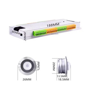 32 kanallı manuel anahtar bağlantı tablası aydınlatma lambası merdiven denetleyicisi 12V 24V insan sensörü markiz ışık kontrolör ile - Product Image 2