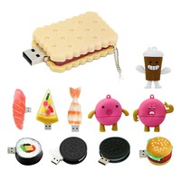 Harga Grosir Bahan PVC Lunak Desain Kustom 3D USB 2.0 & 3.0 Flash Drive 4GB 8GB 16GB 32GB 64GB 128GB 256GB 512GB