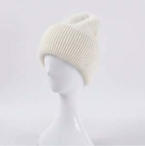 Bonnet en tricot unisexe en angora épais et chaud pour femme, nouvelle collection automne-hiver, en gros et en stock - Product Image 5
