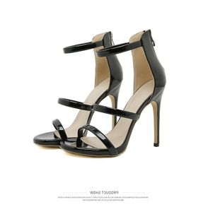 2024 New High Heel Classic Three-dimensional Horizontal Waterproof Platform Thin High Heel Super High Heel <b>Sandals</b> - Product Image 5