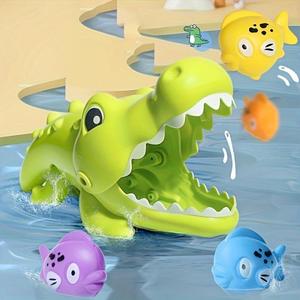 Ensemble <span class=keywords><strong>de</strong></span> jouets <span class=keywords><strong>de</strong></span> <span class=keywords><strong>bain</strong></span> <span class=keywords><strong>Crocodile</strong></span> et Requin, jeu interactif <span class=keywords><strong>de</strong></span> capture et d'attrape-poissons, développe la motricité et l'imagination, cadeau idéal pour s'amuser - Product Image 5