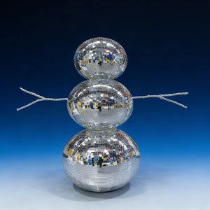 Adorno Navideño <span class=keywords><strong>de</strong></span> Muñeco <span class=keywords><strong>de</strong></span> Nieve Grande para Exteriores con Espejo y Bola <span class=keywords><strong>de</strong></span> Discoteca, Diseño Nuevo - Product Image 6