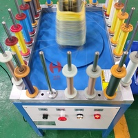 Machine à dérouler le fil à bobine à faible bruit, capable de s'enrouler autour de différentes bobines, machine de nettoyage du fil à bobine