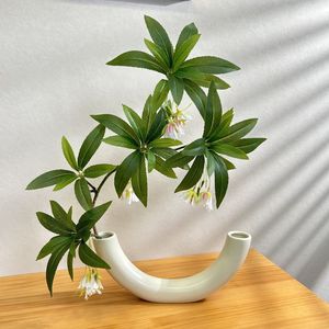 Nuevo Florero de Cerámica con Diseño de Tubería de Agua, Decoración para el Hogar, Flores Artificiales - Product Image 4