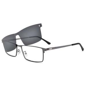 Lunettes de soleil polarisées magnétiques de mode en gros pour hommes, monture de lunettes optiques avec clip-on - Product Image 4