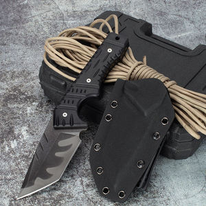 Cuchillo de Supervivencia para Exteriores Dark Thorn, Hoja de Acero Inoxidable con Punta Caída, Mango G10, con Funda - Product Image 3