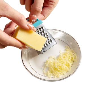 Phụ Kiện Nhà Bếp Của Nhãn Hiệu Vắt <span class=keywords><strong>3</strong></span> Inches 4 Side Đa-Chức Năng Thép Không Gỉ Trái Cây Rau Pho Mát Gừng Mini Hộp Vắt Tay - Product Image 1
