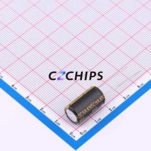 Condensateur électrolytique en aluminium à montage traversant (THT), 87EC0179, D10xL18mm, 33uF, 20%, 400V, 440mA-120Hz - Product Image 2