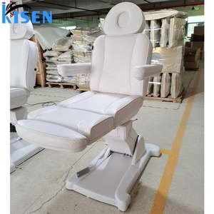 KISEN Professional Beauty Salon Furniture 4 Motor Electric Facial Spa <b>Bed</b> Luxury <b>Lash</b> <b>Bed</b> Curved Massage <b>Table</b> Facial Beauty <b>Bed</b> - Product Image 2