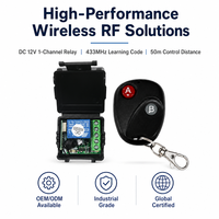 Interrupteur à distance sans fil universel 12V, module récepteur RF 433MHz, relais 1 canal pour ouvre-porte de garage intelligent