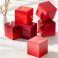 Boîte cadeau en carton écologique de luxe, carrée, à faire soi-même, boîte d'emballage personnalisée de qualité supérieure, imprimée, pour les ensembles de soins de la peau et de cosmétiques