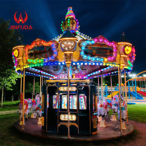 Carrusel de 24 Asientos para Niños, Equipo de Diversión, Atracción de Feria, Carrusel Giratorio - Product Image 6