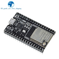 Papan inti TZT ESP32-DevKitC papan pengembangan ESP32 ESP32-WROOM-32U WIFI+Bluetooth kompatibel IoT NodeMCU-32 CH9102X